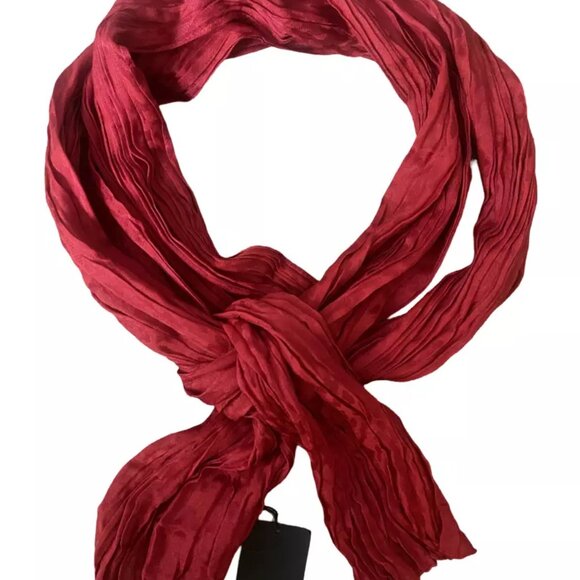 Saint Laurent Red Animal Print Scarf - Picture 1 of 2